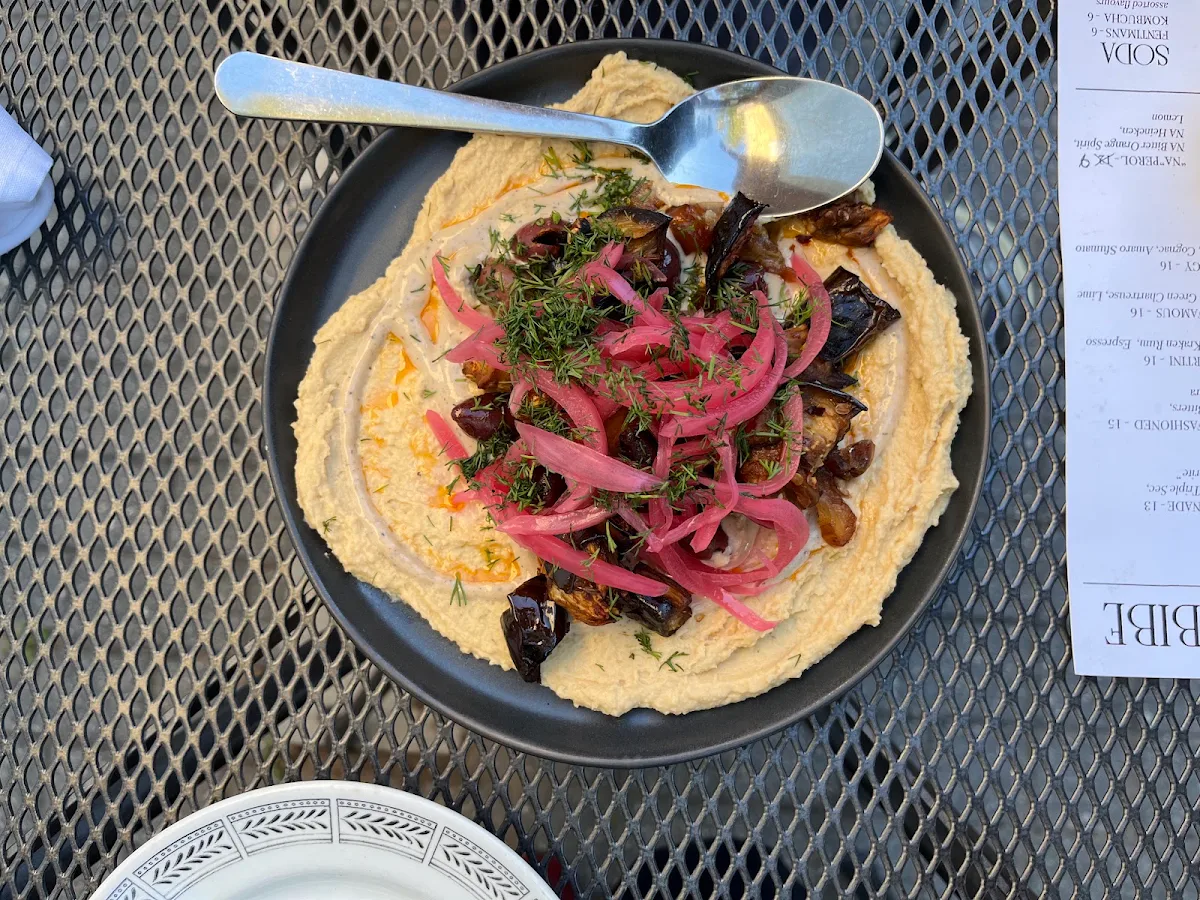 Hummus and Eggplant