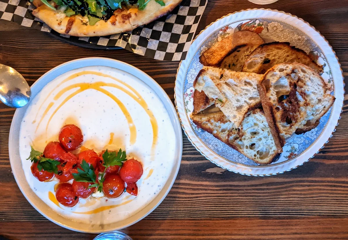 Roasted Tomatoes and Whipped Feta