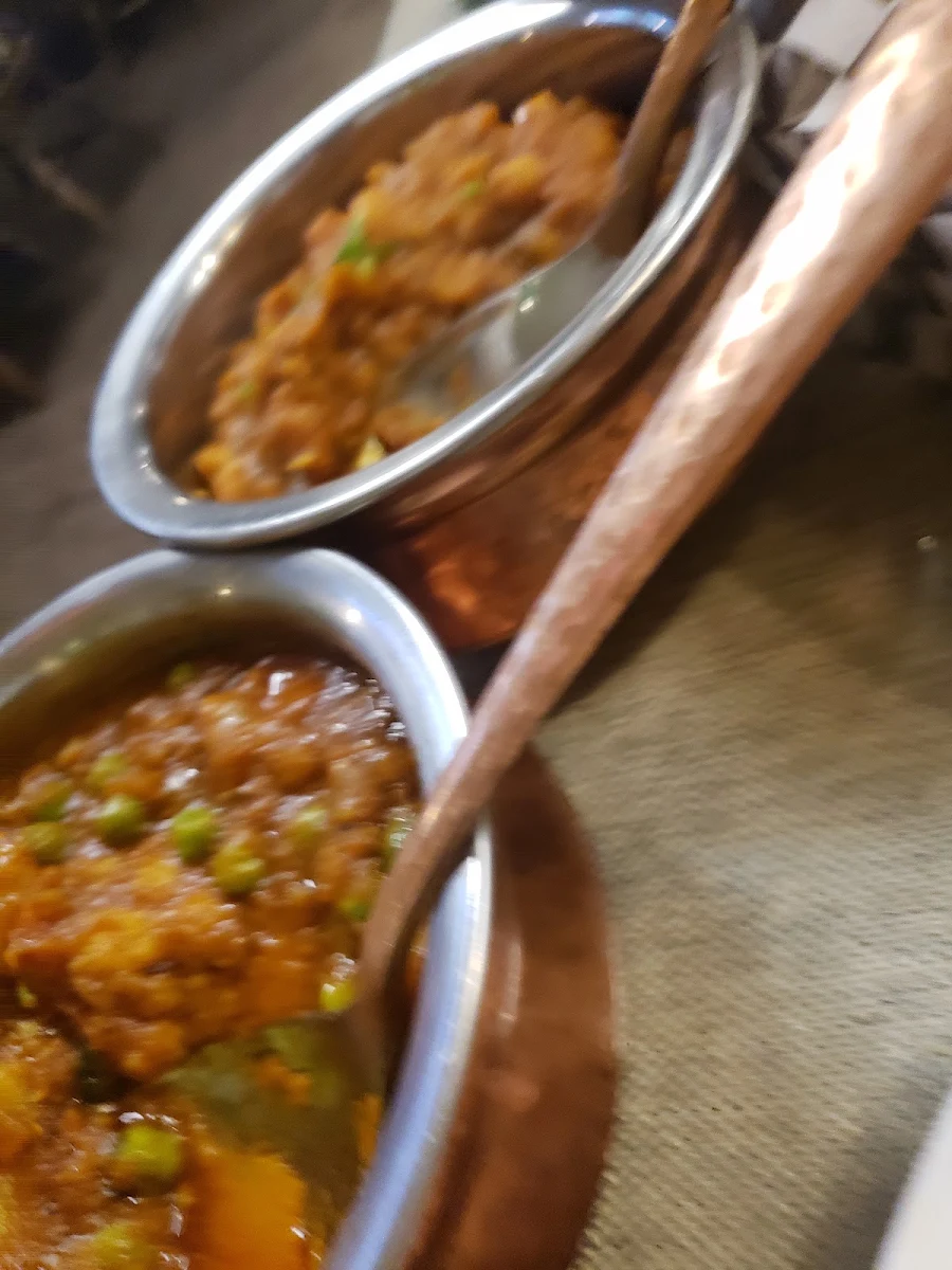 Chana Masala and Aloo Gobi