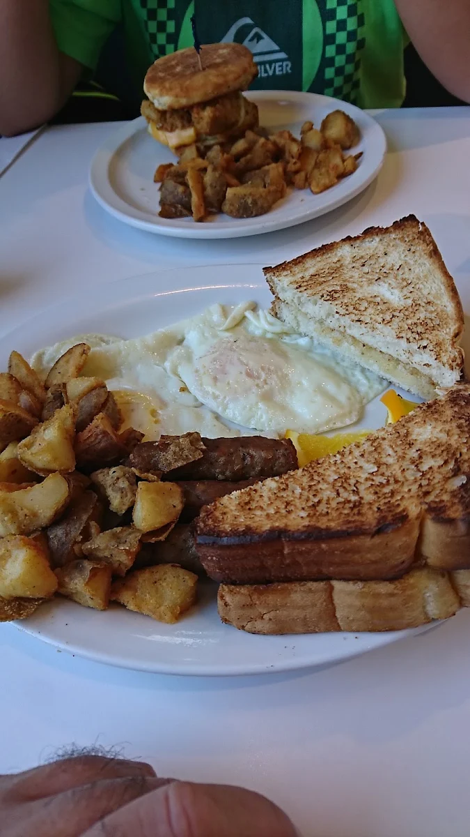 Eggs Toast and Hash Browns
