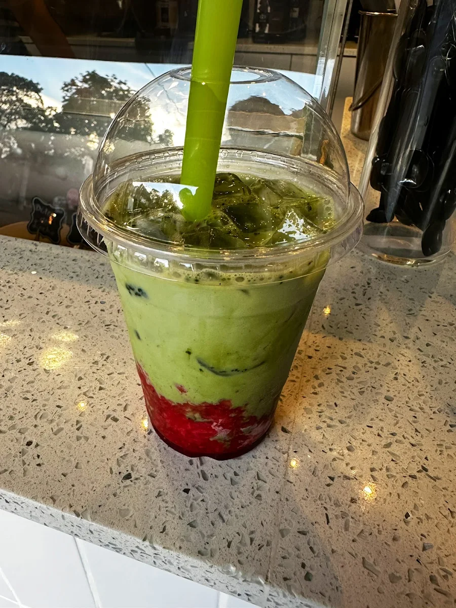 Strawberry Matcha Latte