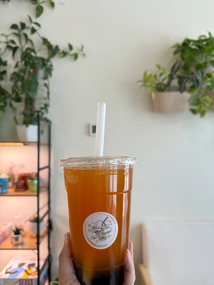 Passion Fruit Green Tea with Pearl