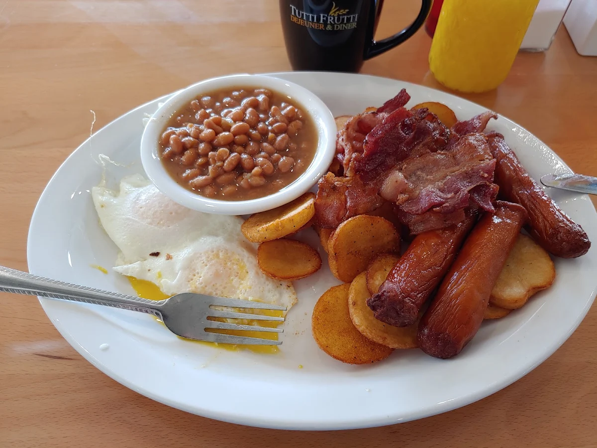 Two Eggs Two Meat Home Fries and Baked Beans