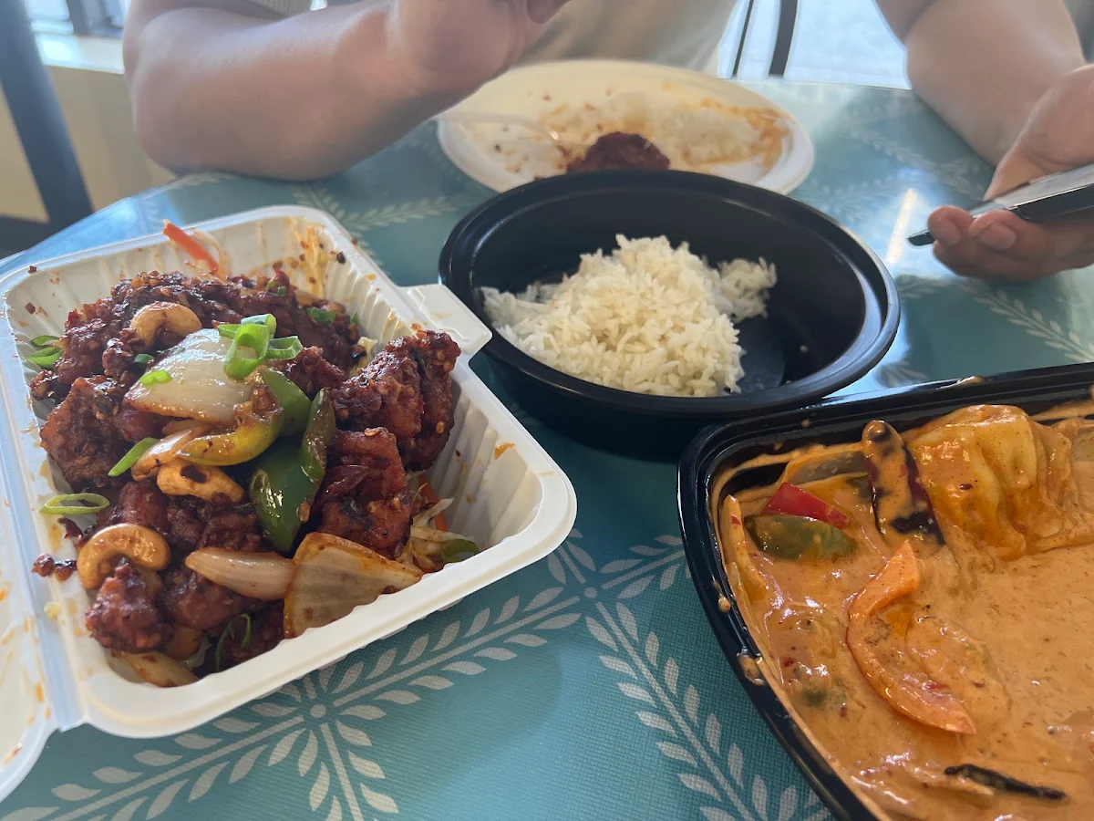 Hot Garlic Rice Chicken Shrimp or Beef