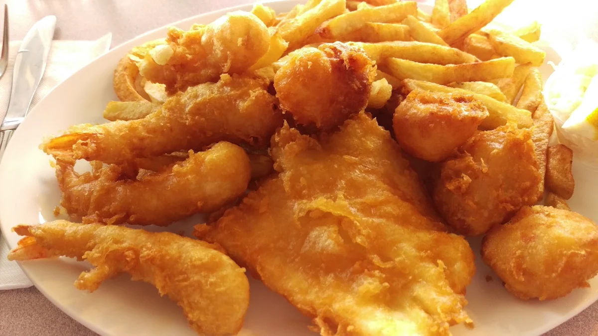 Seafood Platter, King Fish & Chips