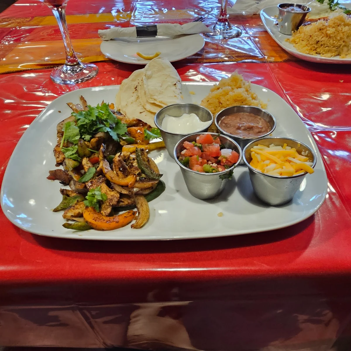Chicken or Beef Fajitas