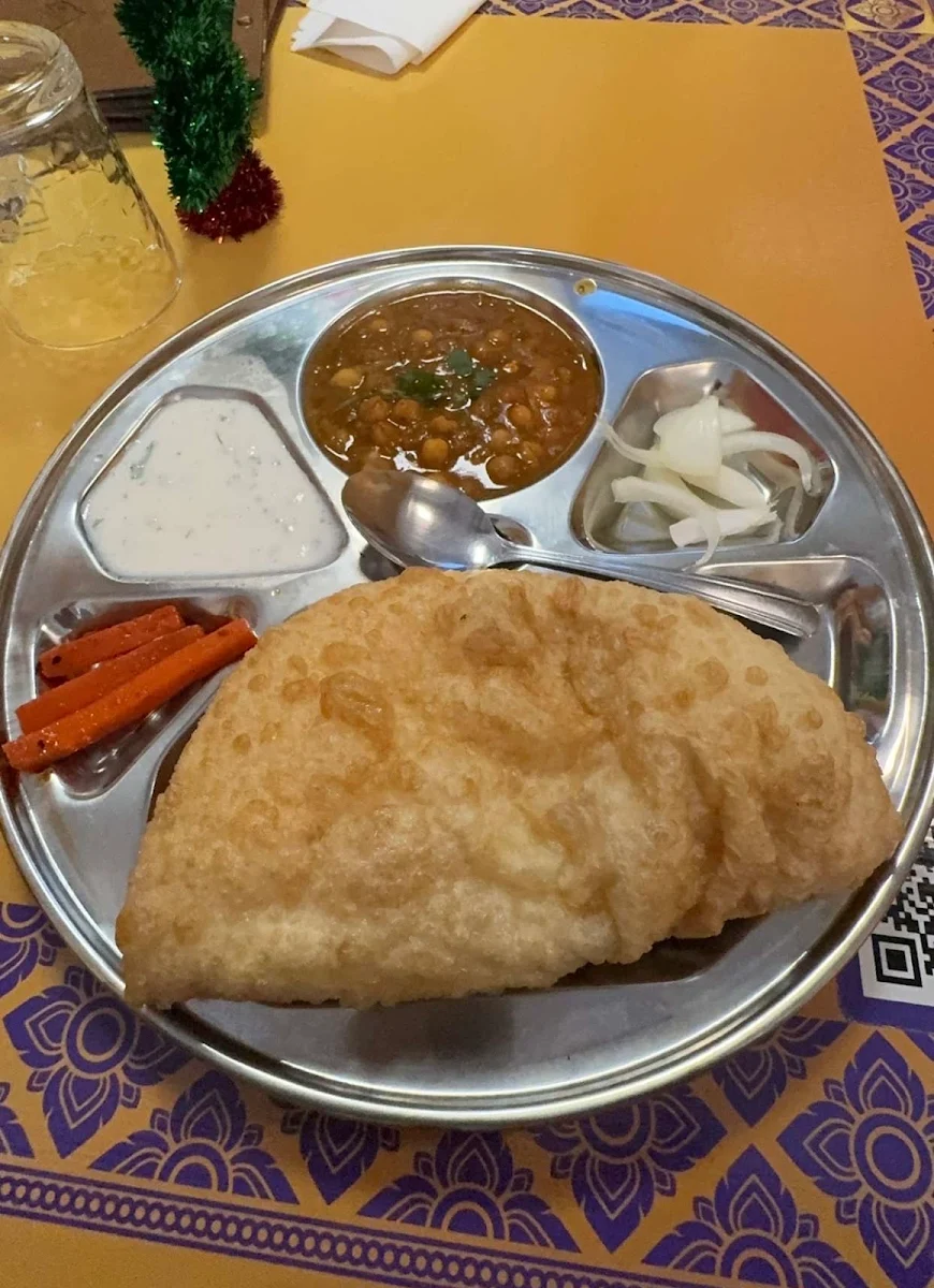 Channa Bhatura Plate