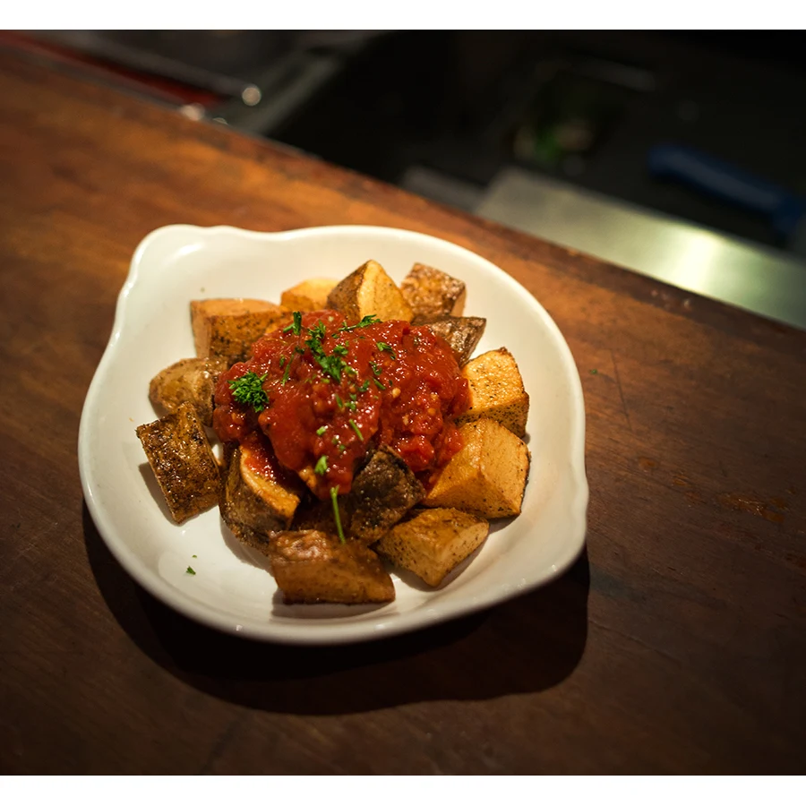 Papas Bravas w Garlic Aioli & Chili Tomato Sauce