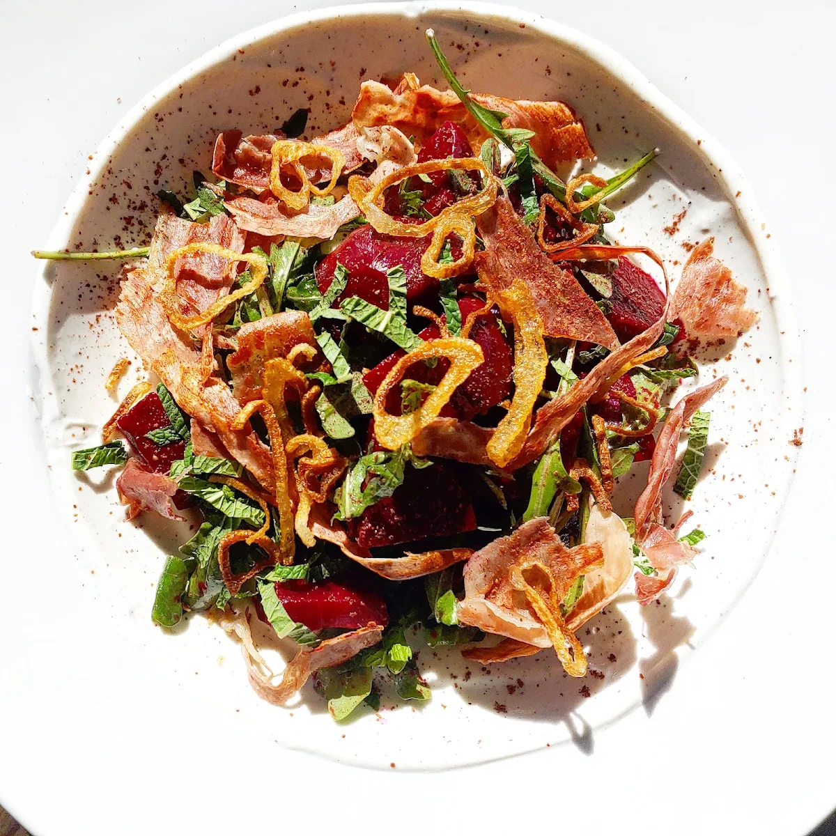 Beet and Prosciutto Salad