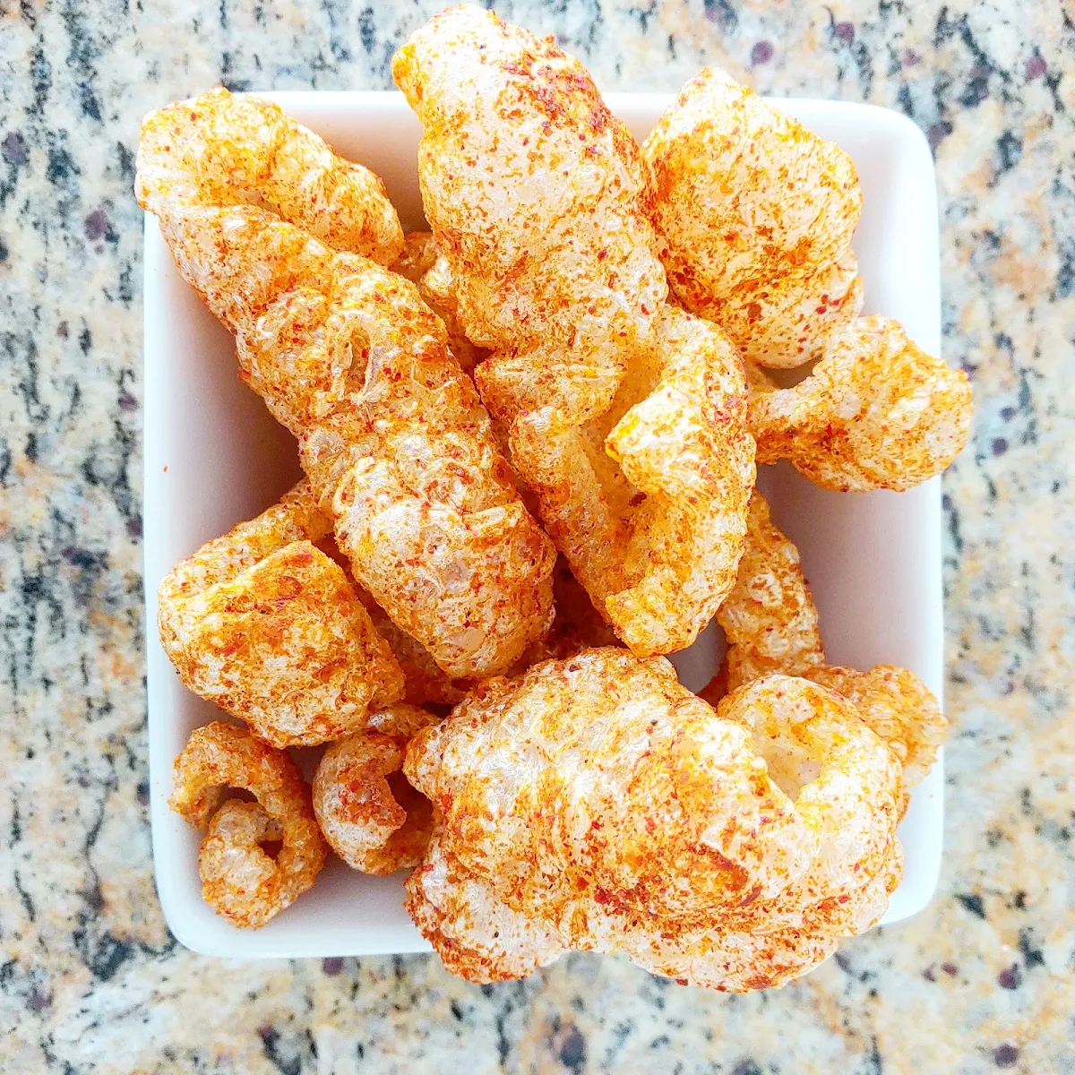 Chiccarones with Dehydrated Kimchi Powder