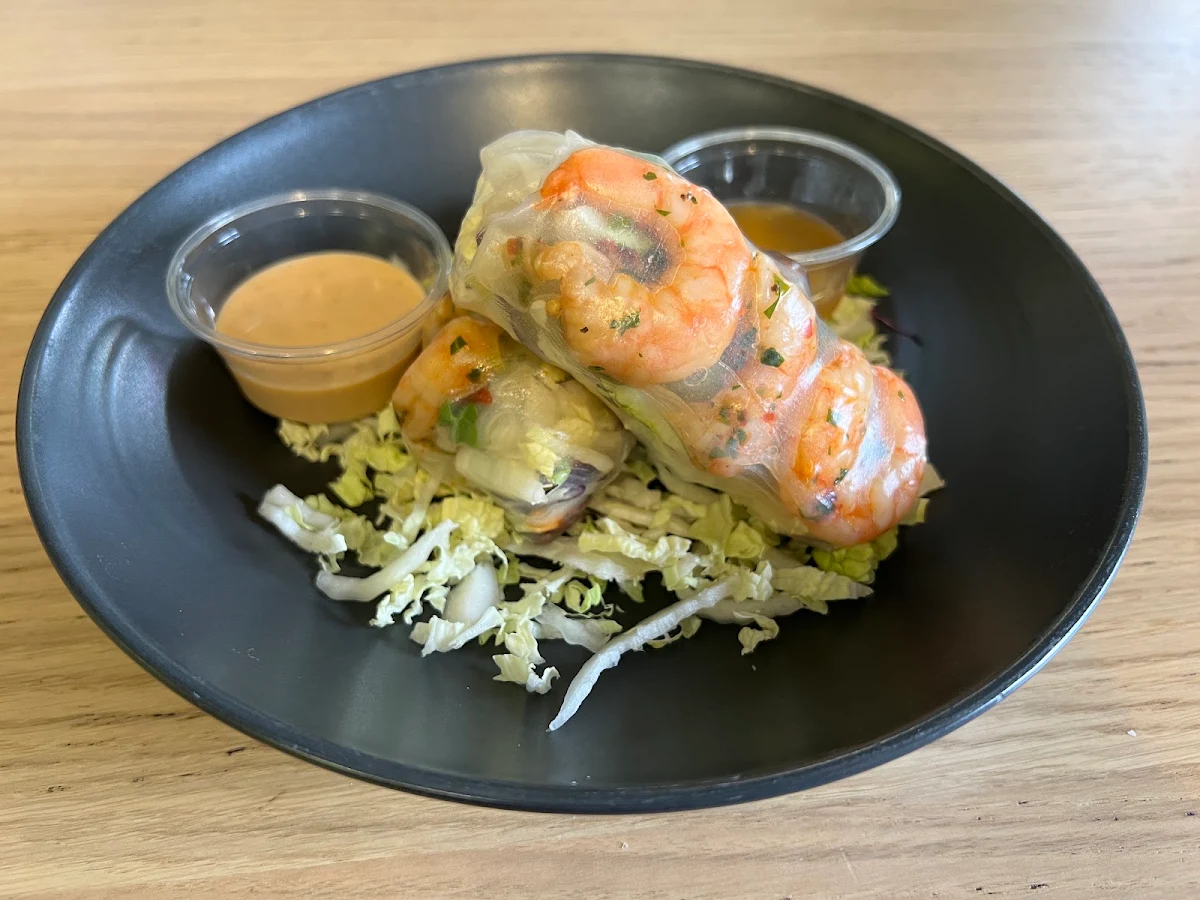 Caribou and Shrimp Fresh Spring Rolls