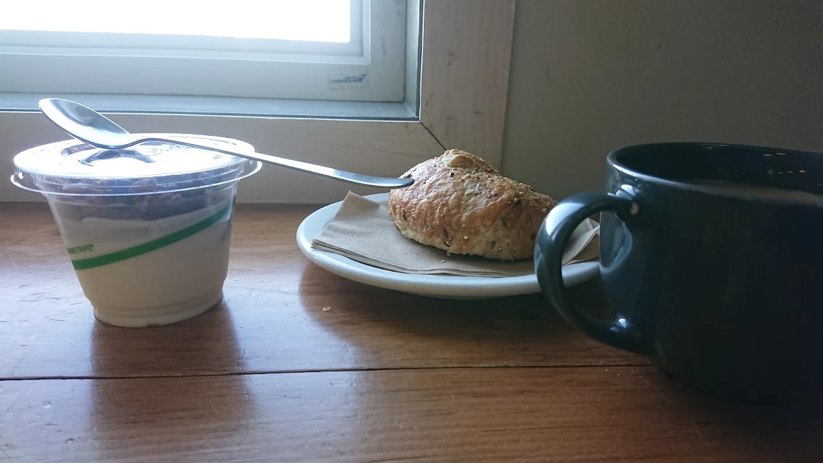 Parfait Multi-Grain Croissant and Large Coffee