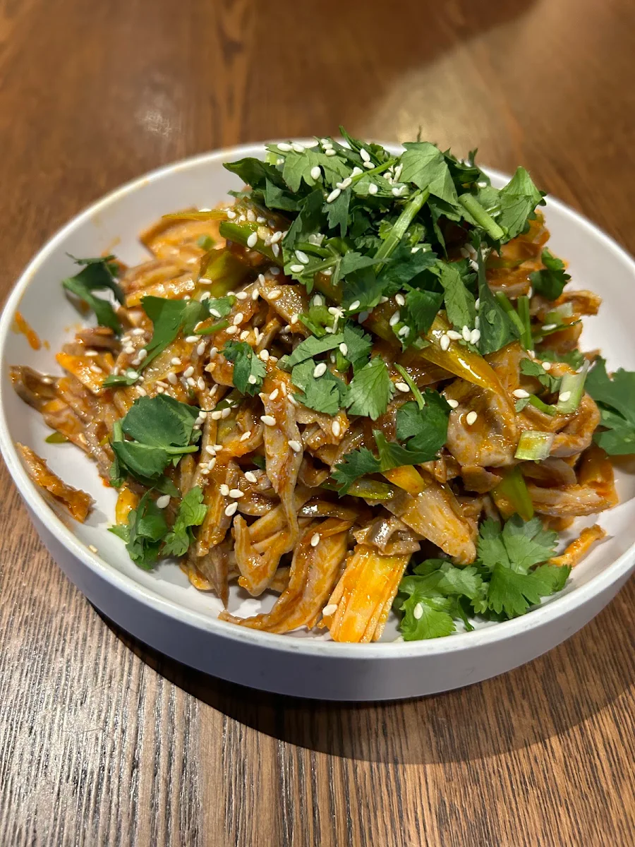 Tofu Skin Slices with Chili Sauce