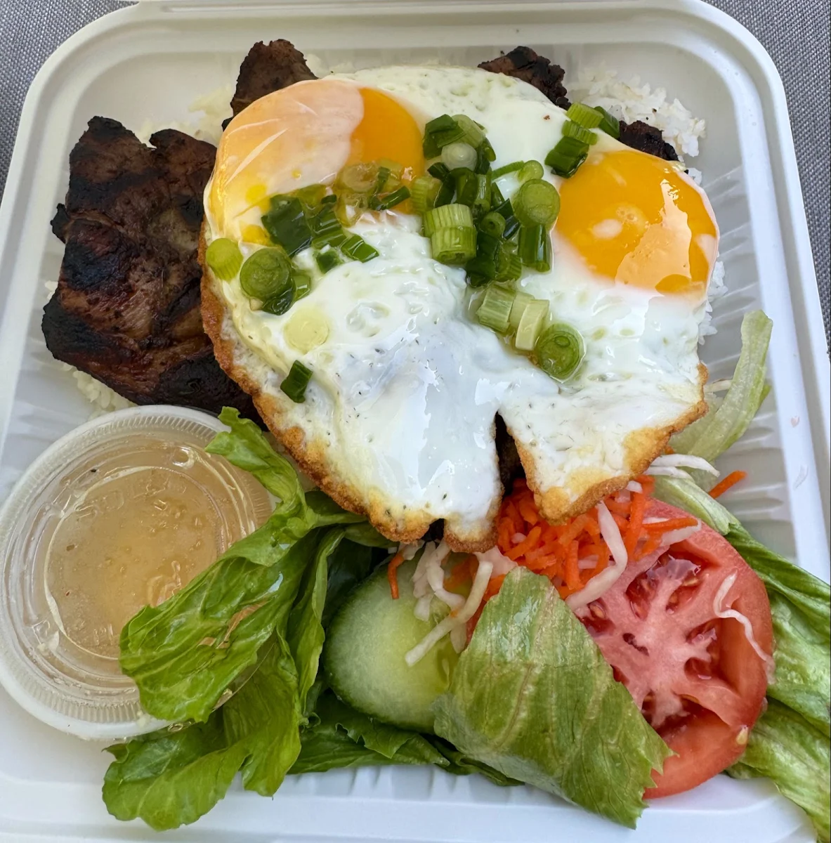 C6 Grilled Pork Chop and Fried Egg