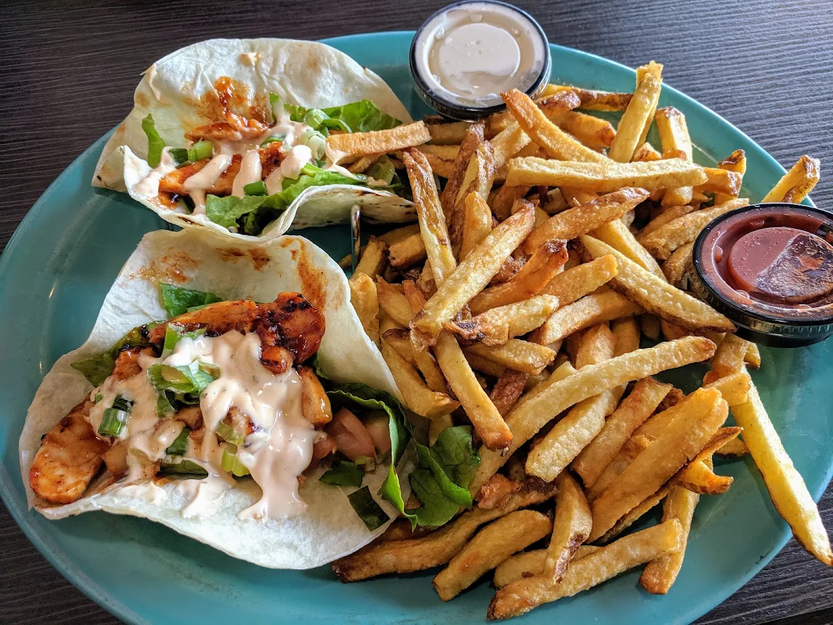 Chicken Tacos and Fries