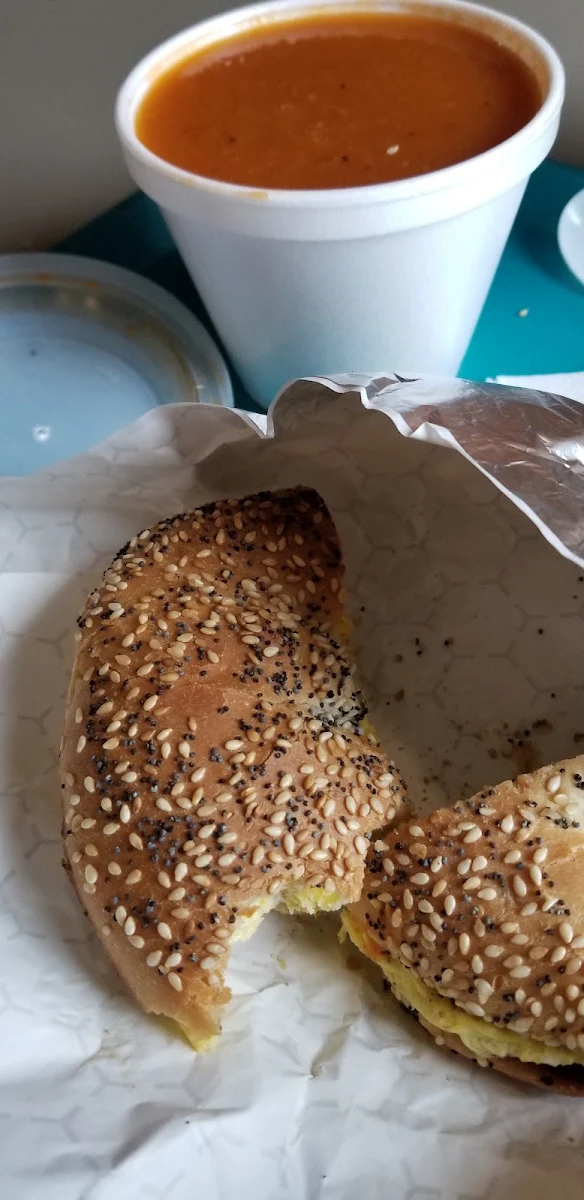 Scrambled Egg Breakfast Bagel