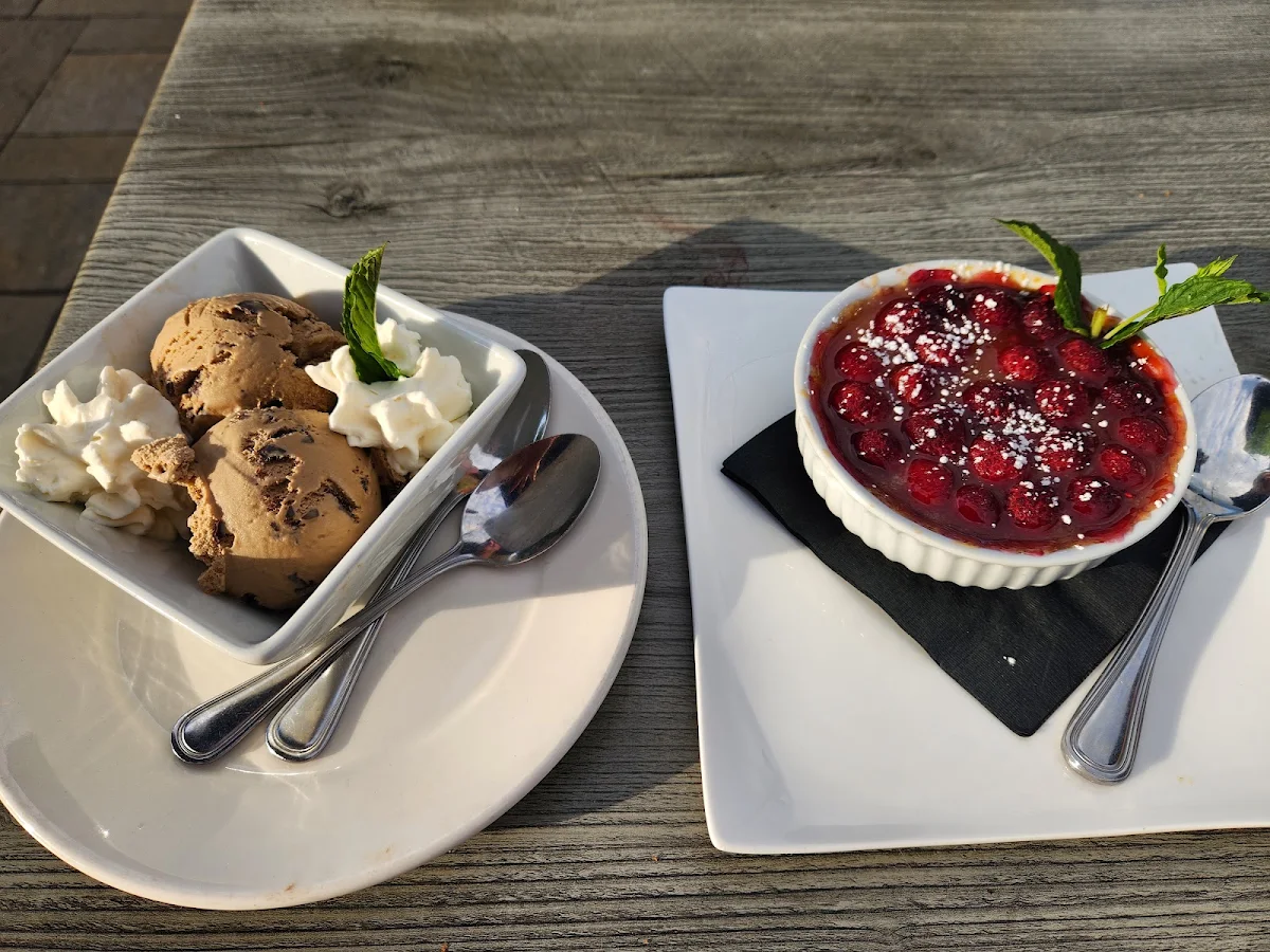 Whiskey Raspberry Custard and Cappuccino Ice Cream