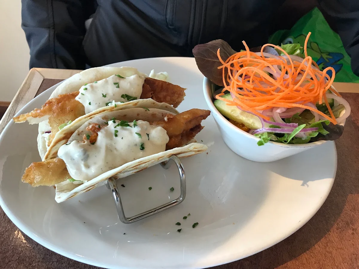 Fish Tacos with Salad
