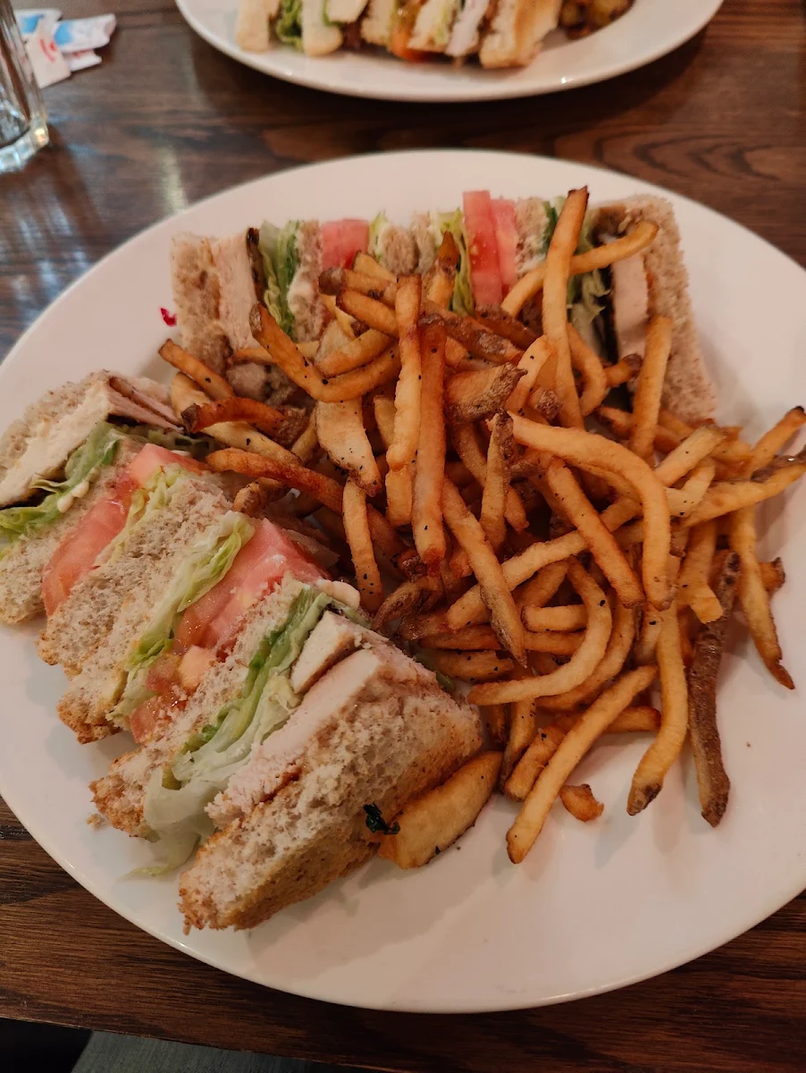 Chicken Sandwich and Fries