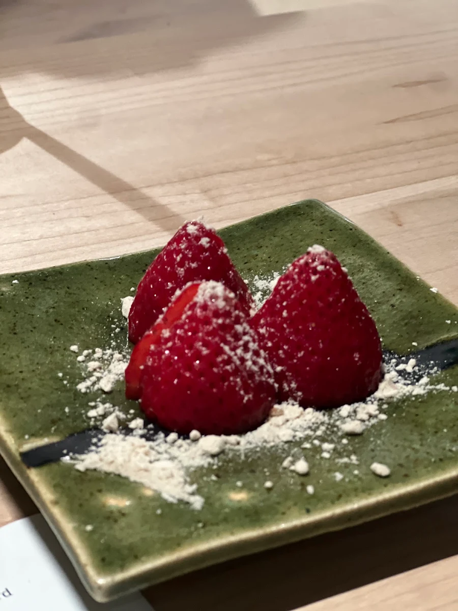 Strawberry Daifuku & Matcha Tea