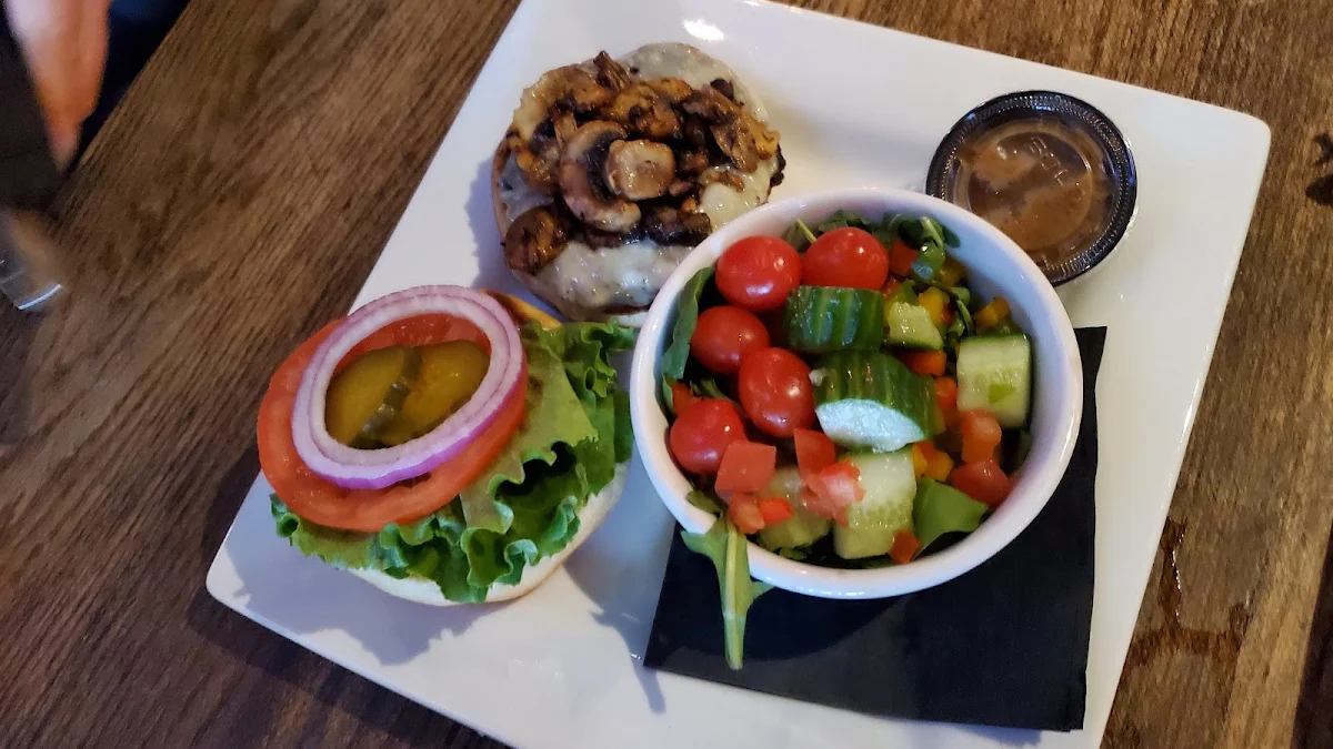 Mushroom Swiss Burger