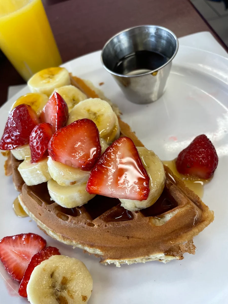 Gaufre Fraises-bananes