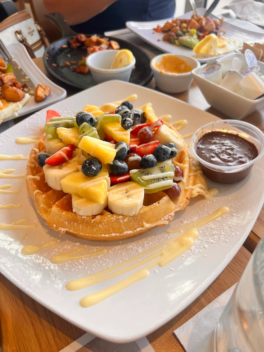 French Toast Potatoes Triple Berry Pancake