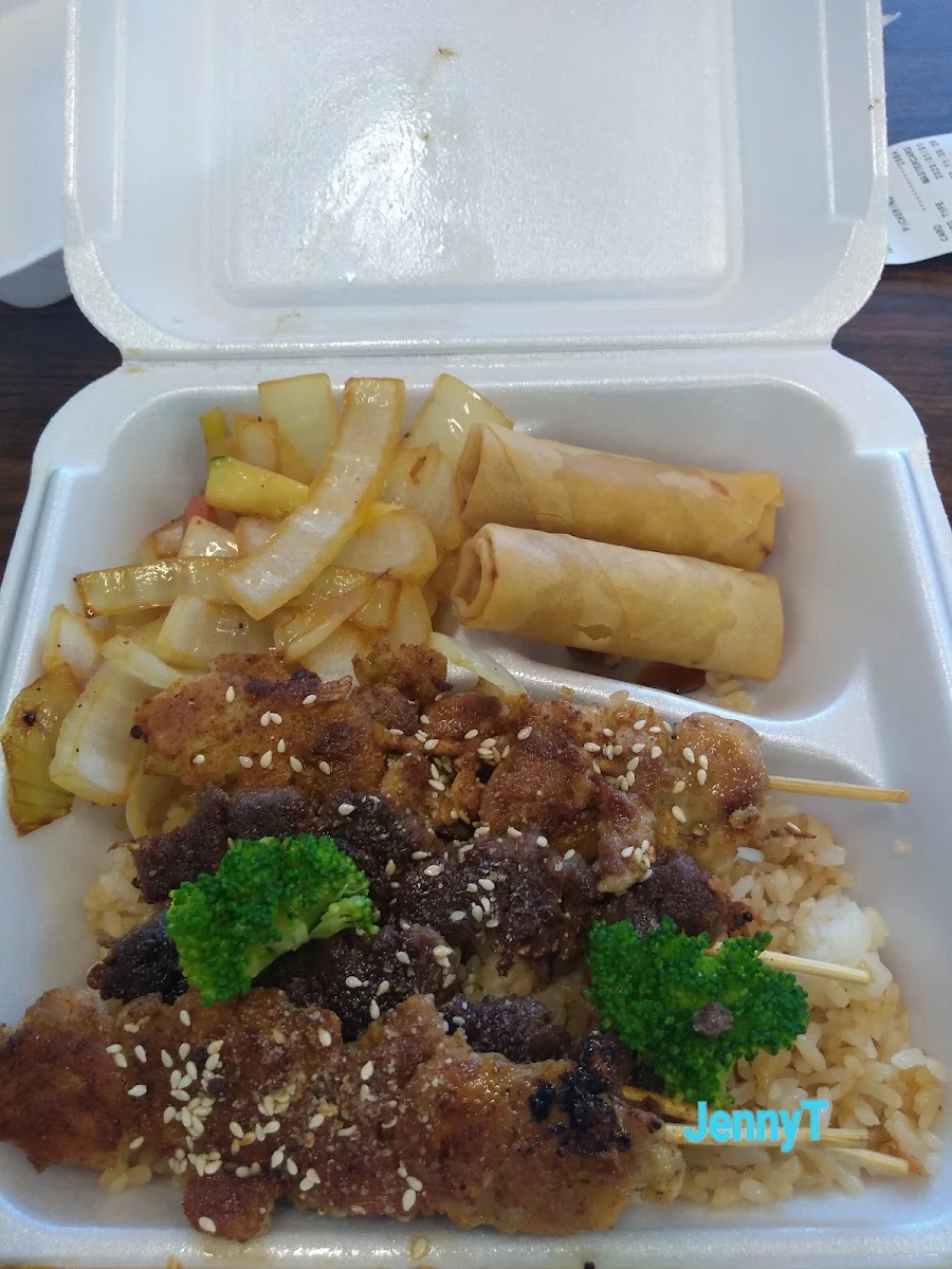 Chicken Skewers and Beef Skewers