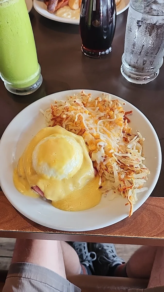 Eggs Benedict Shredded Hashbrowns