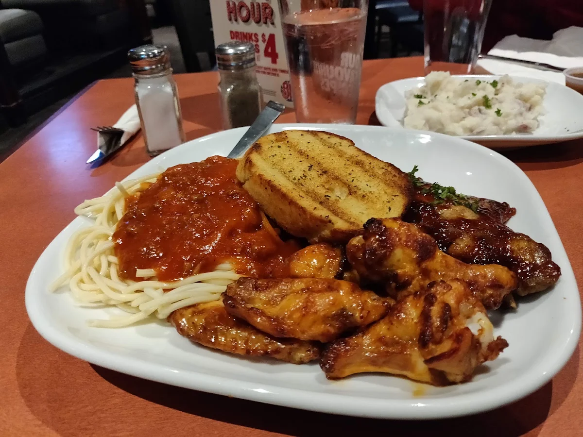 Ribs and Chicken Wings and Fries