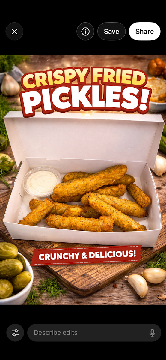 Cornichons Frits Fried Pickles