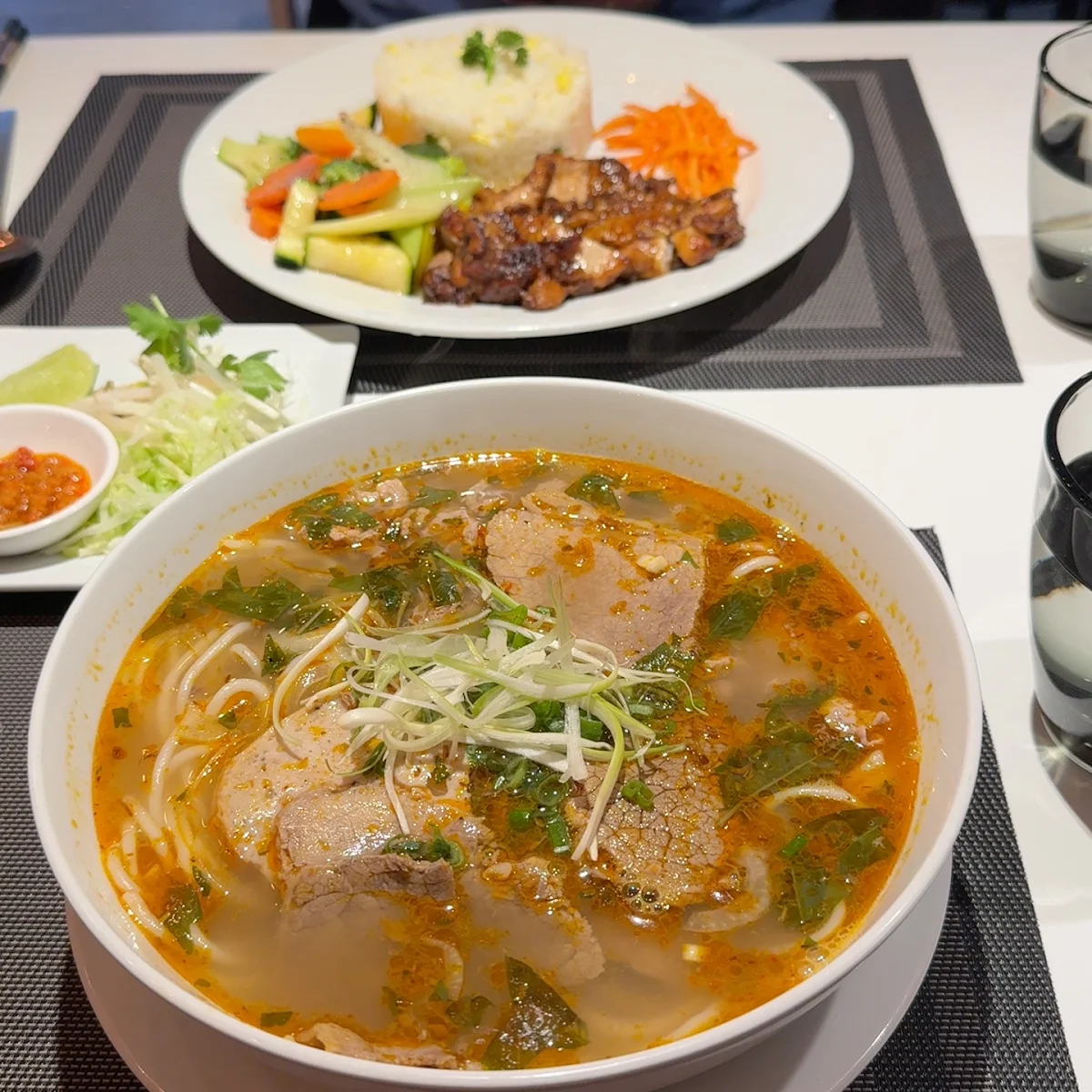 Satay Beef Rice Noodle Soup