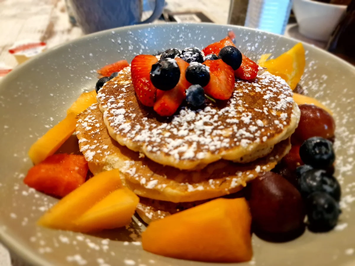 Buttermilk Pancakes with Added Blueberries