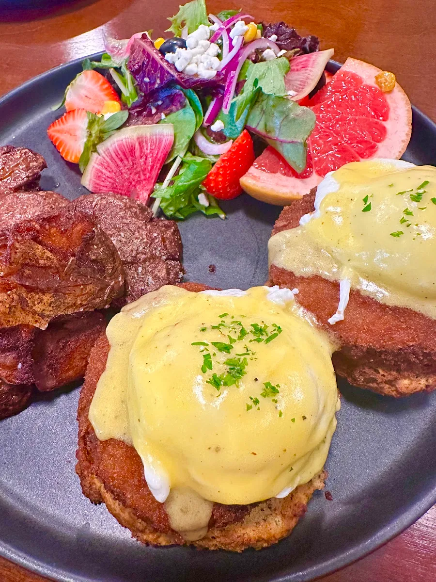 Crab Cake and Eggs