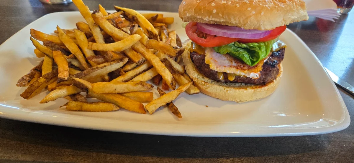 Canadian Burger and Fries