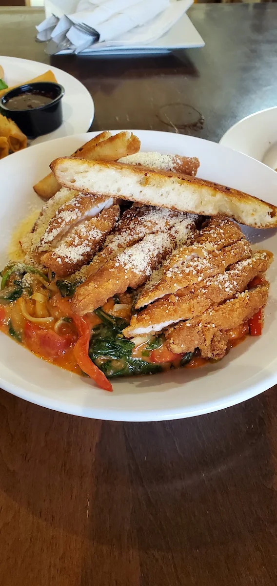 Crispy Chicken Linguine