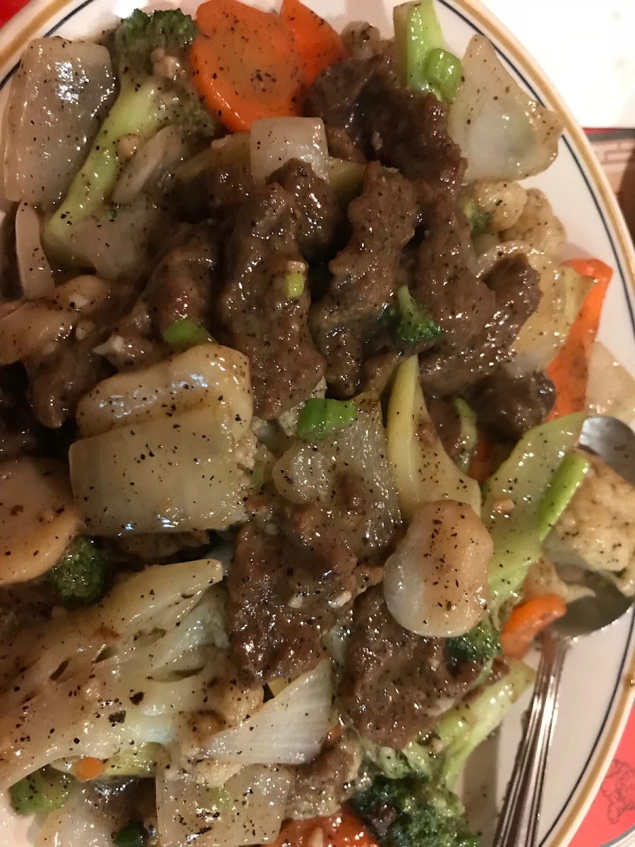 Beef and Broccoli, Manshou Restaurant