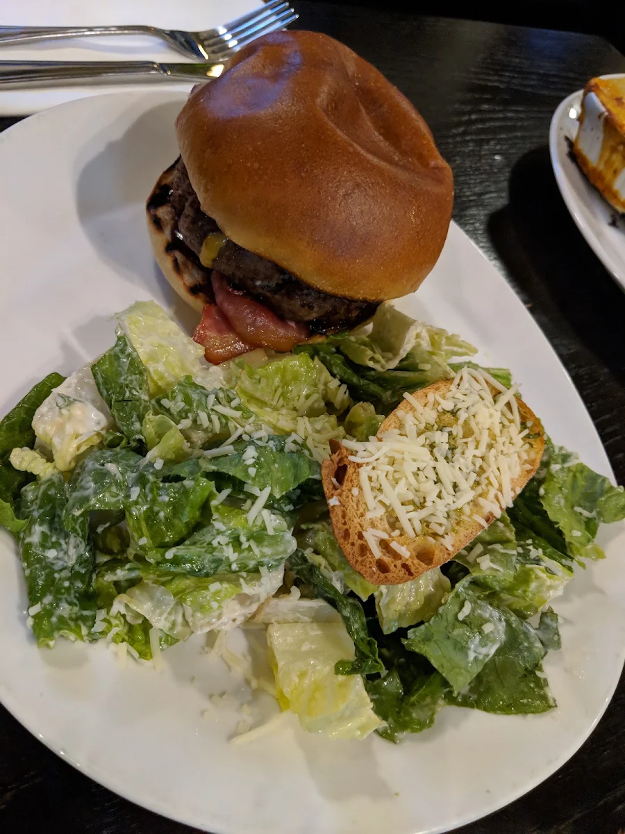 Burger and Salad