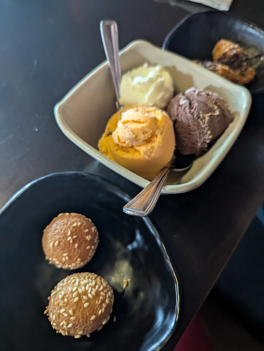 Sesame Balls & Ice Cream