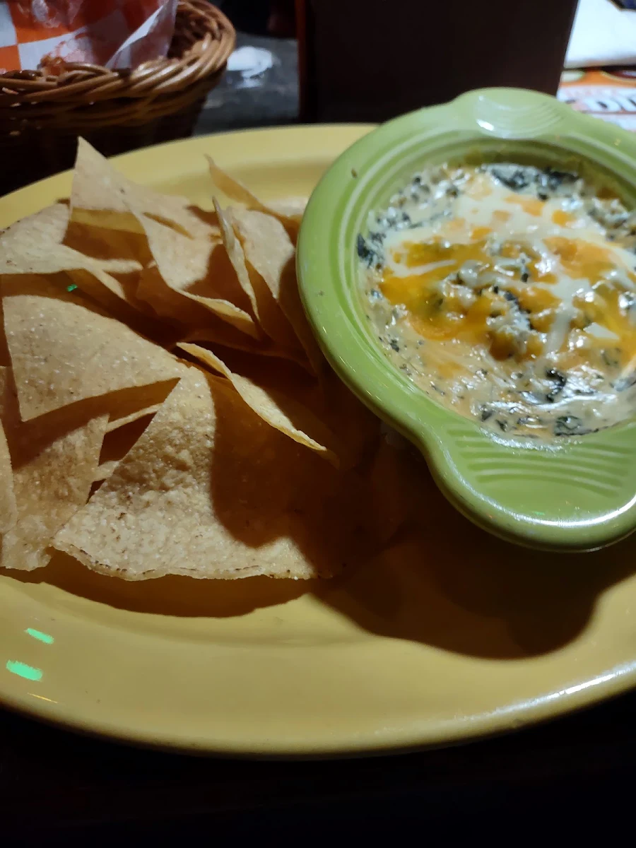 Artichoke Cheese Dip with Corn Chips