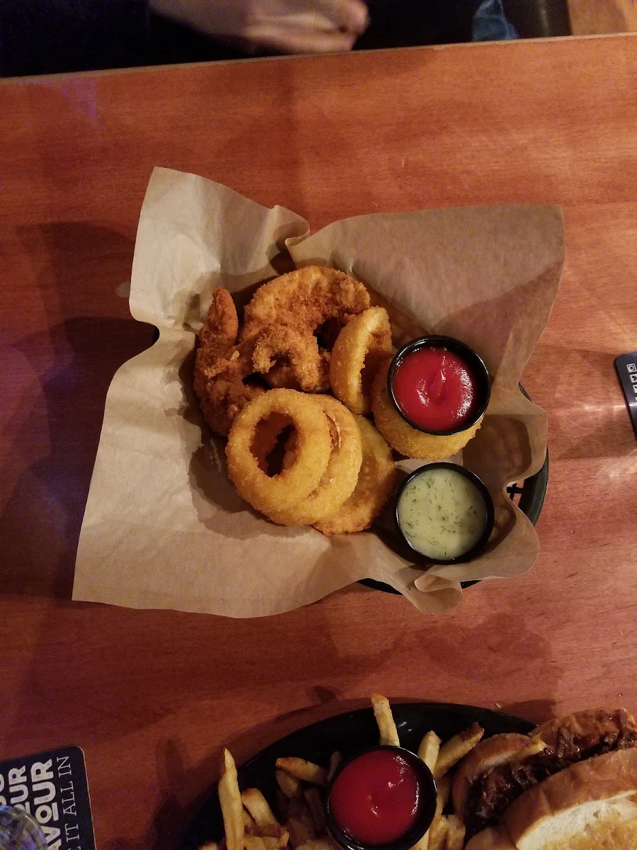 Chicken Fingers and Onion Rings