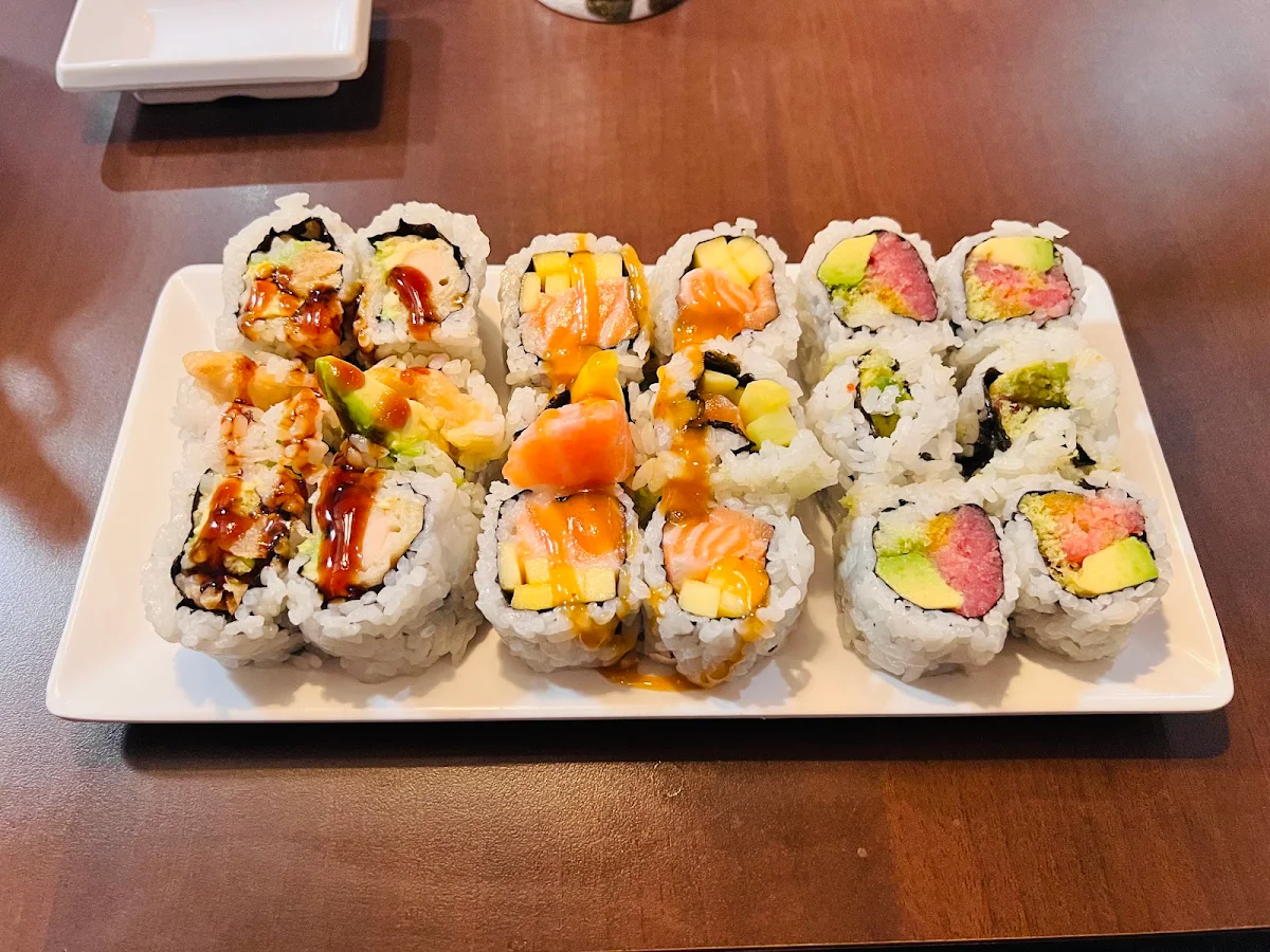 Mango Roll and Spicy Tuna Roll