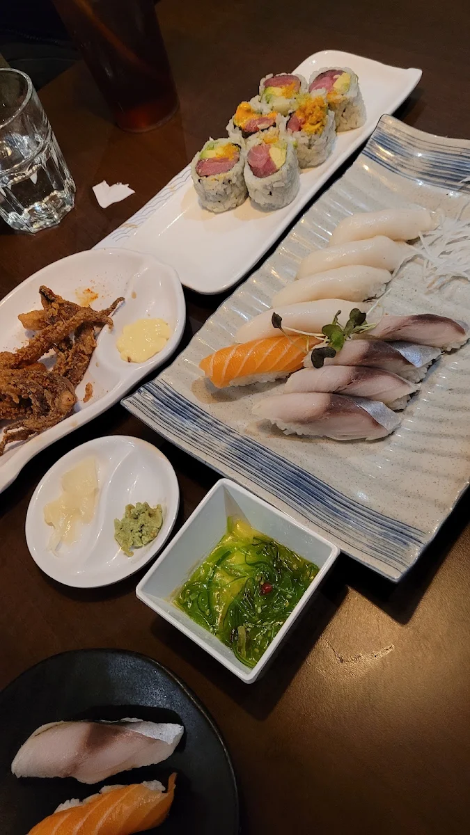 Sushi and Seaweed Salad