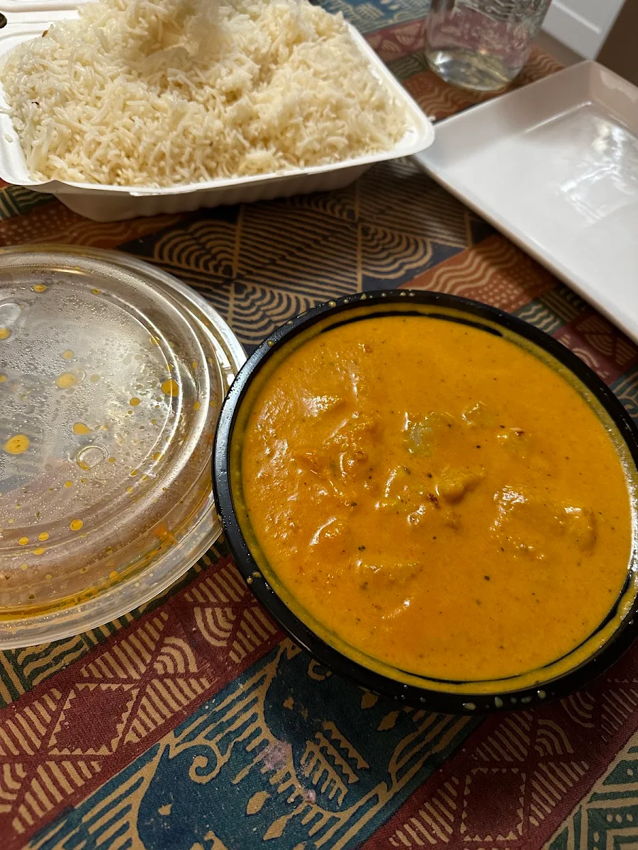 Butter Chicken and Prawn Korma
