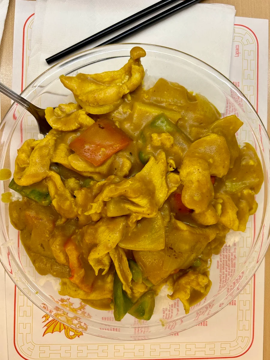 Curry Chicken on Rice
