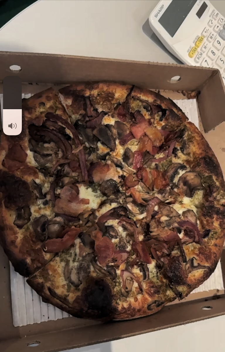 Bacon Mushroom Onion Pizza