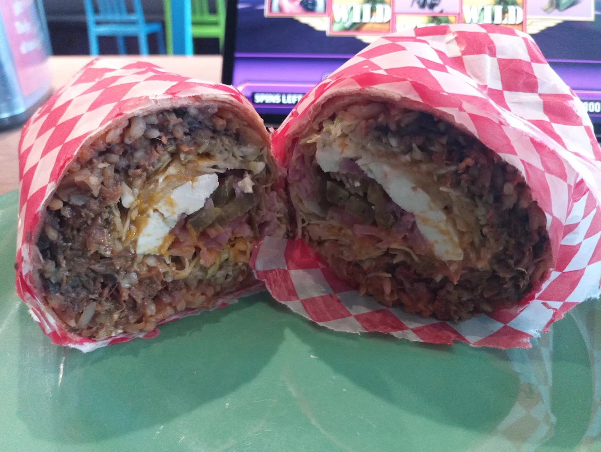 Barbacoa De Cordero Roast Lamb with Panela Cheese Burrito
