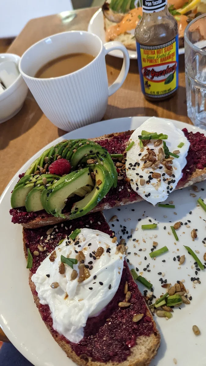 Beet Pesto Avocado Toast