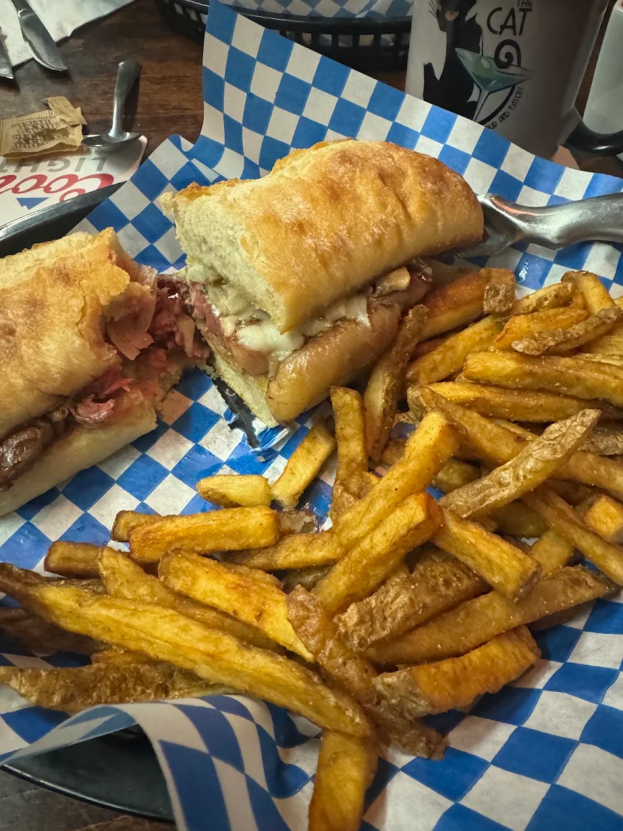 Steak Sandwich with Fries