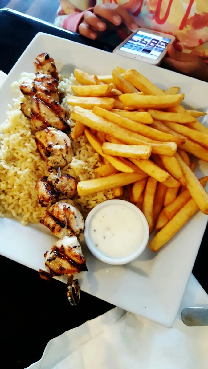 Chicken Souvlaki Platter